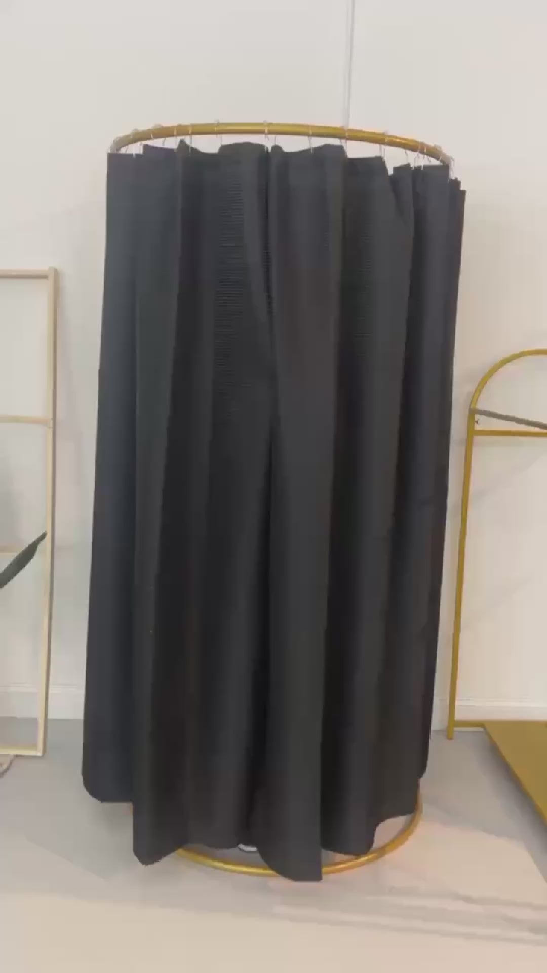 Woman in a black couture scrub uniform